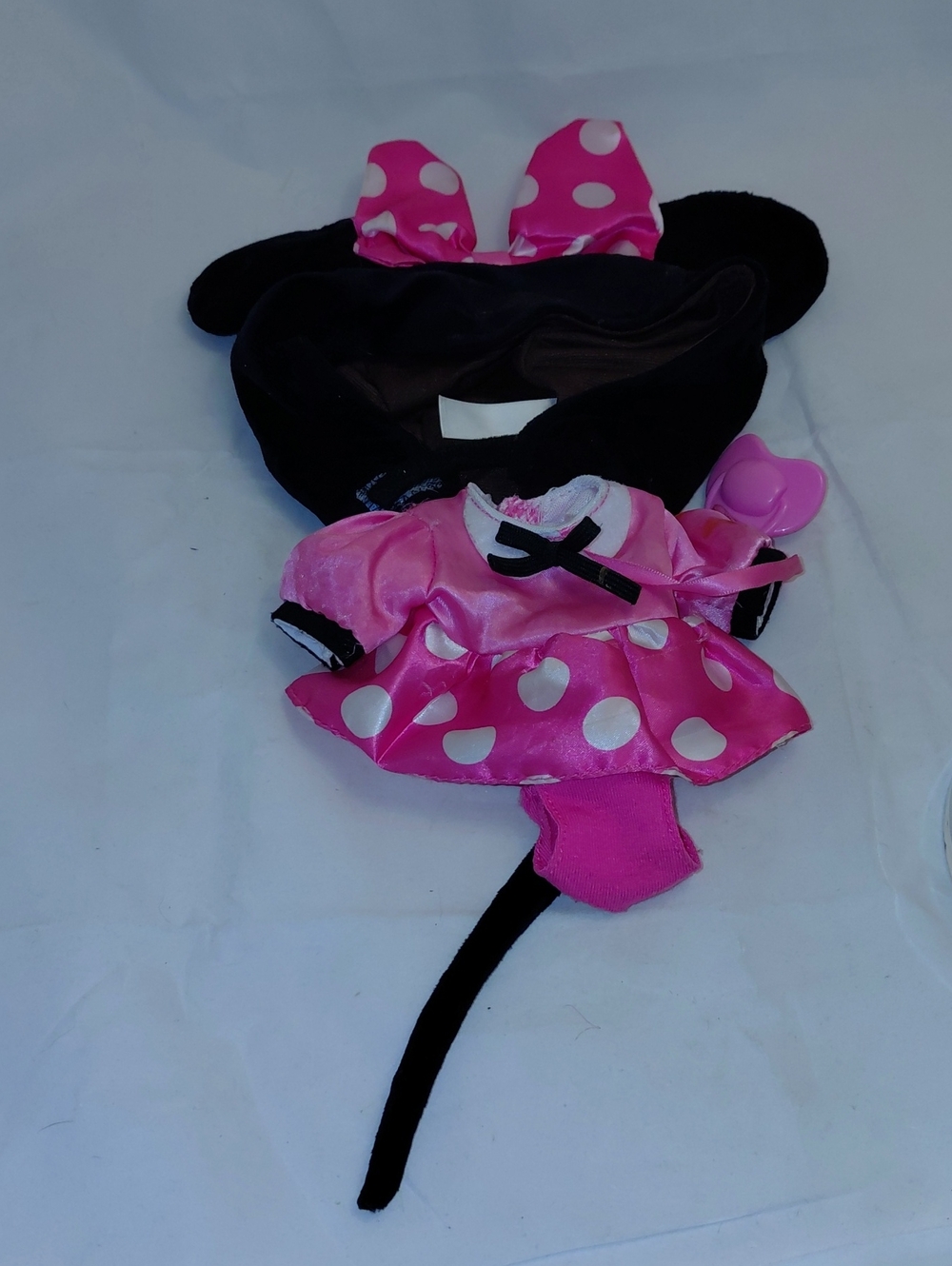 Disney Cry Babies Minnie Mouse Baby Doll, Pink, 12" Pink Polka-dotted Dress